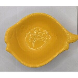 Espirit de Cuisine Yellow Fish Bowl Excellent Vintage Condition